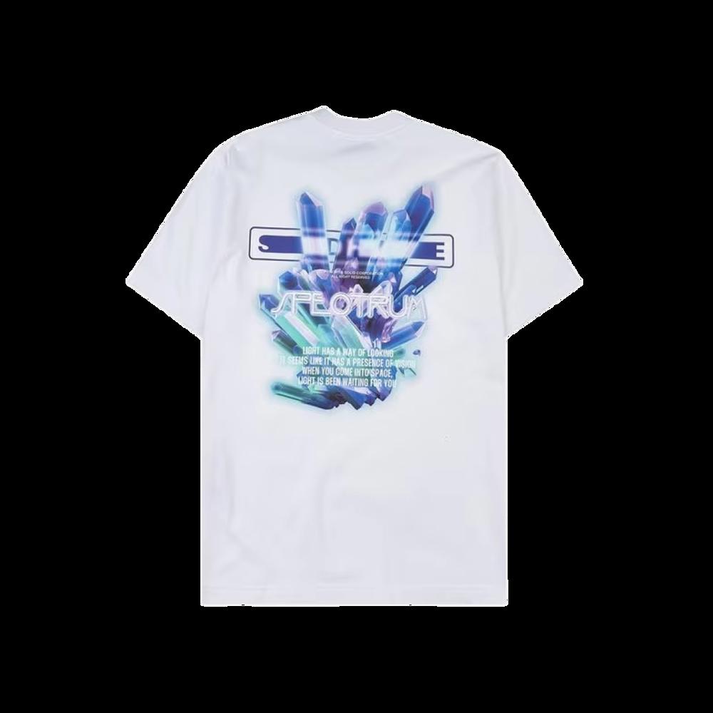 솔리드옴므(SOLID HOMME) | 솔리드 옴므 크리스탈 그래픽 티셔츠 화이트 - 23SS | 트렌비