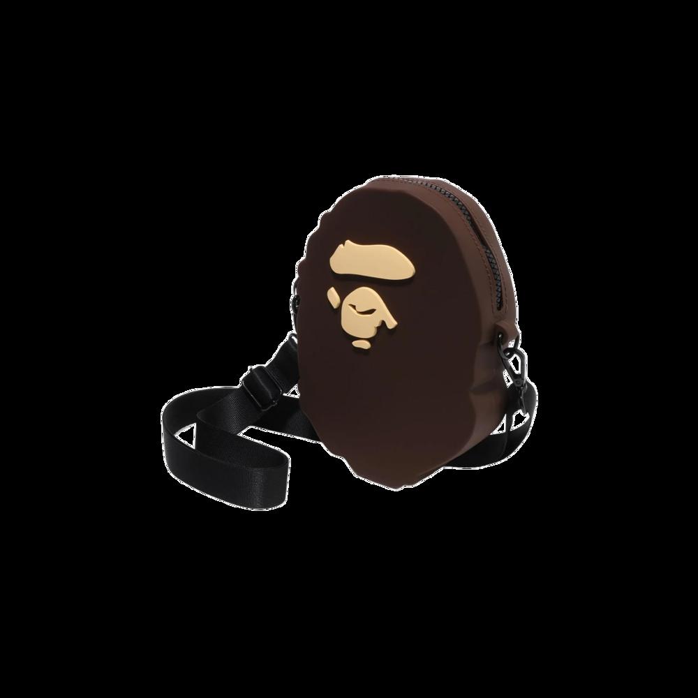 베이프(BAPE) | 베이프 에이프 헤드 실리콘 숄더백 브라운 | 트렌비